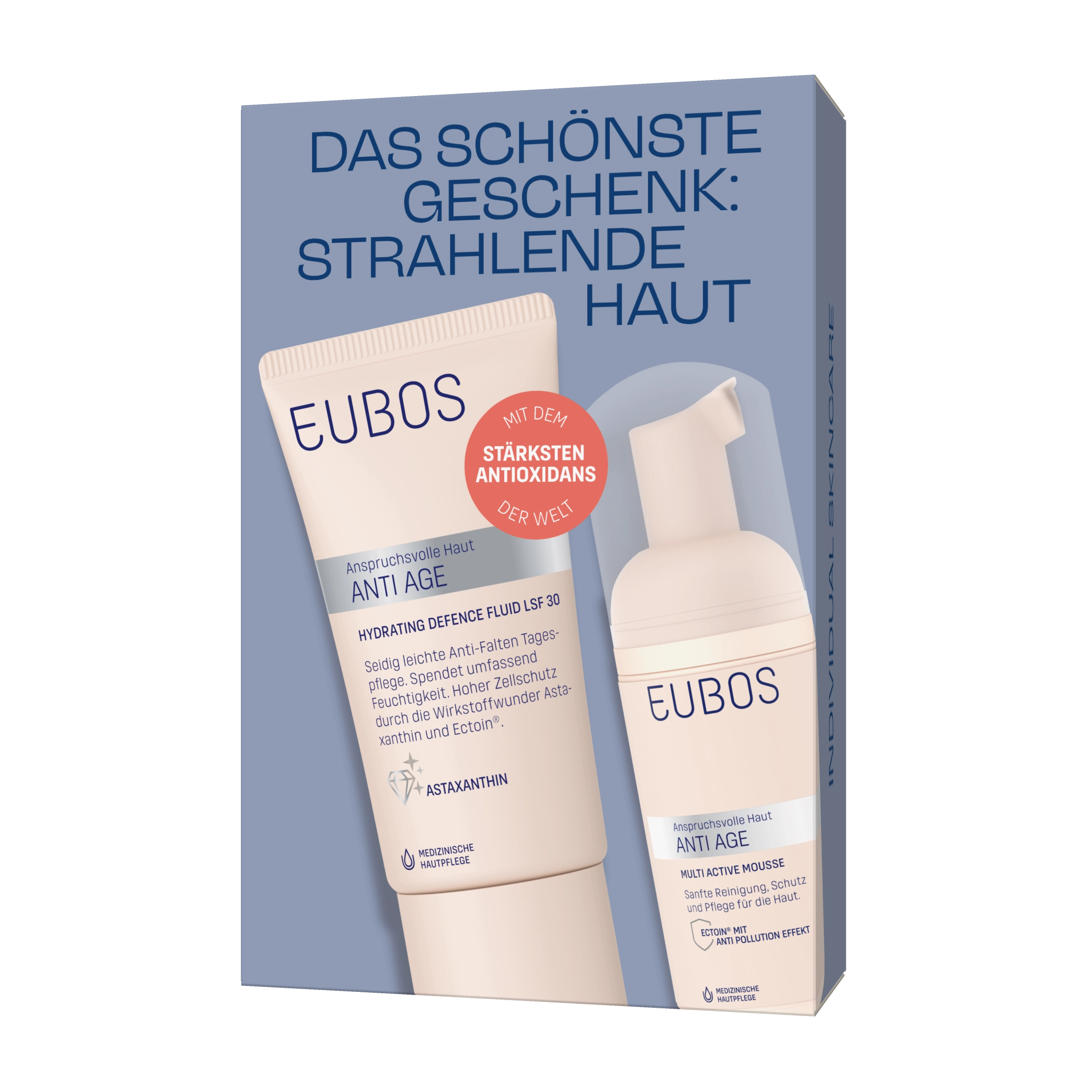 GESCHENKSET ANTI AGE HYDRATING DEFENCE FLUID LSF 30 + 50ml ANTI AGE MULTI ACTIVE MOUSSE